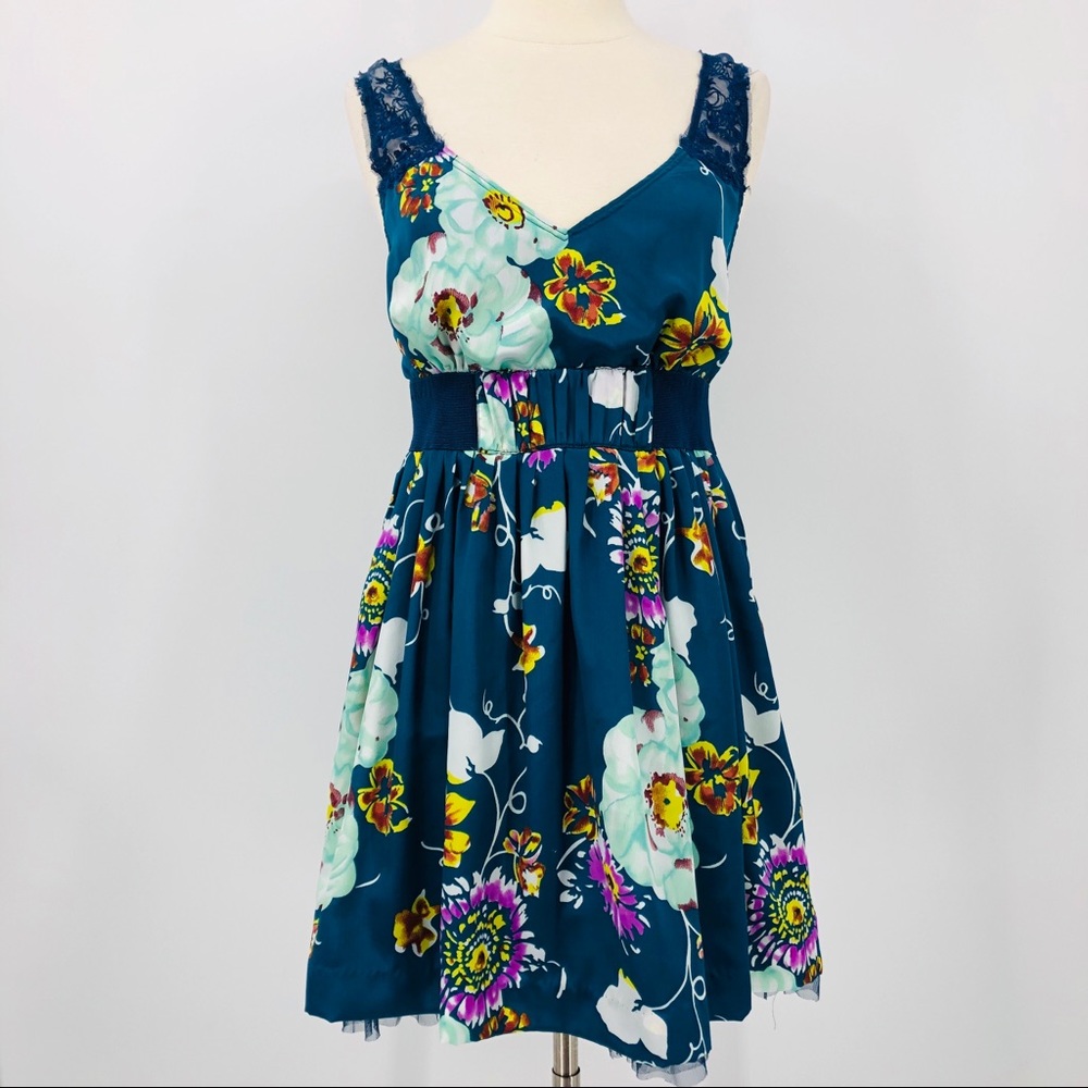 Free People Floral A Line Full Dress